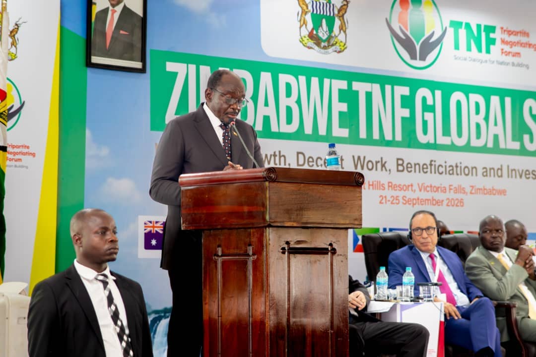 HousingZim's tweet photo. President Mnangagwa opens the TNF Global Summit in Victoria Falls, stressing that Government, business and labour must work together to drive transformative economic growth.
#TNF2026 #InclusiveGrowth https://t.co/6ZqAUYzsPU