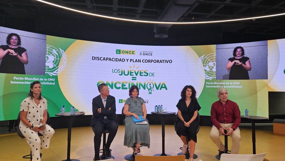 PactoMundial's tweet photo. Arranca la sesión de #LosJuevesdeONCEInnova sobre discapacidad y plan corporativo 
@ONCE_oficial 
Vamos a hablar del toolkit que impulsamos junto a @Fundacion_ONCE en colaboración de @ILUNION Accesibilidad https://t.co/SHpOeRmWlg