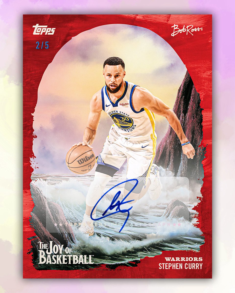 ricanking6's tweet photo. Coming Soon: Topps x Bob Ross The Joy of Basketball 🏀🎨 https://t.co/S1fiM03GbB
