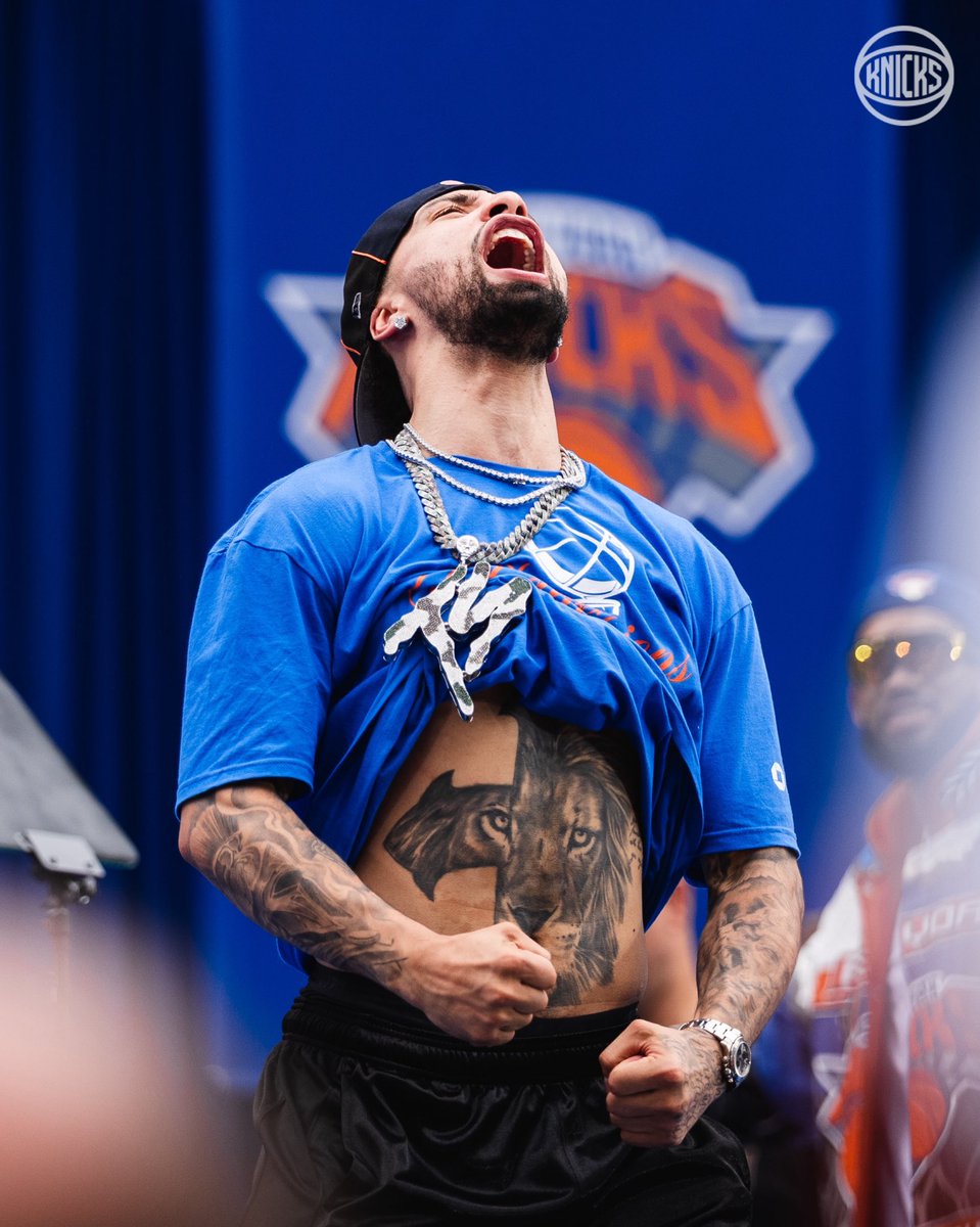 nyknicks's tweet photo. we're gonna tell our kids about nyc summer of '26 https://t.co/6i4tK1Z8OX