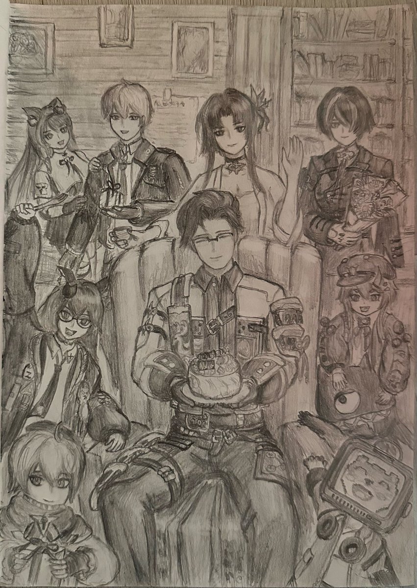 Kanteishi_V's tweet photo. 本日9/25はアドレーさんが産まれた日🥳
お祝いに描きました㊗️🎂
#NTE #アドレーさん https://t.co/Y2M2MpX0l0