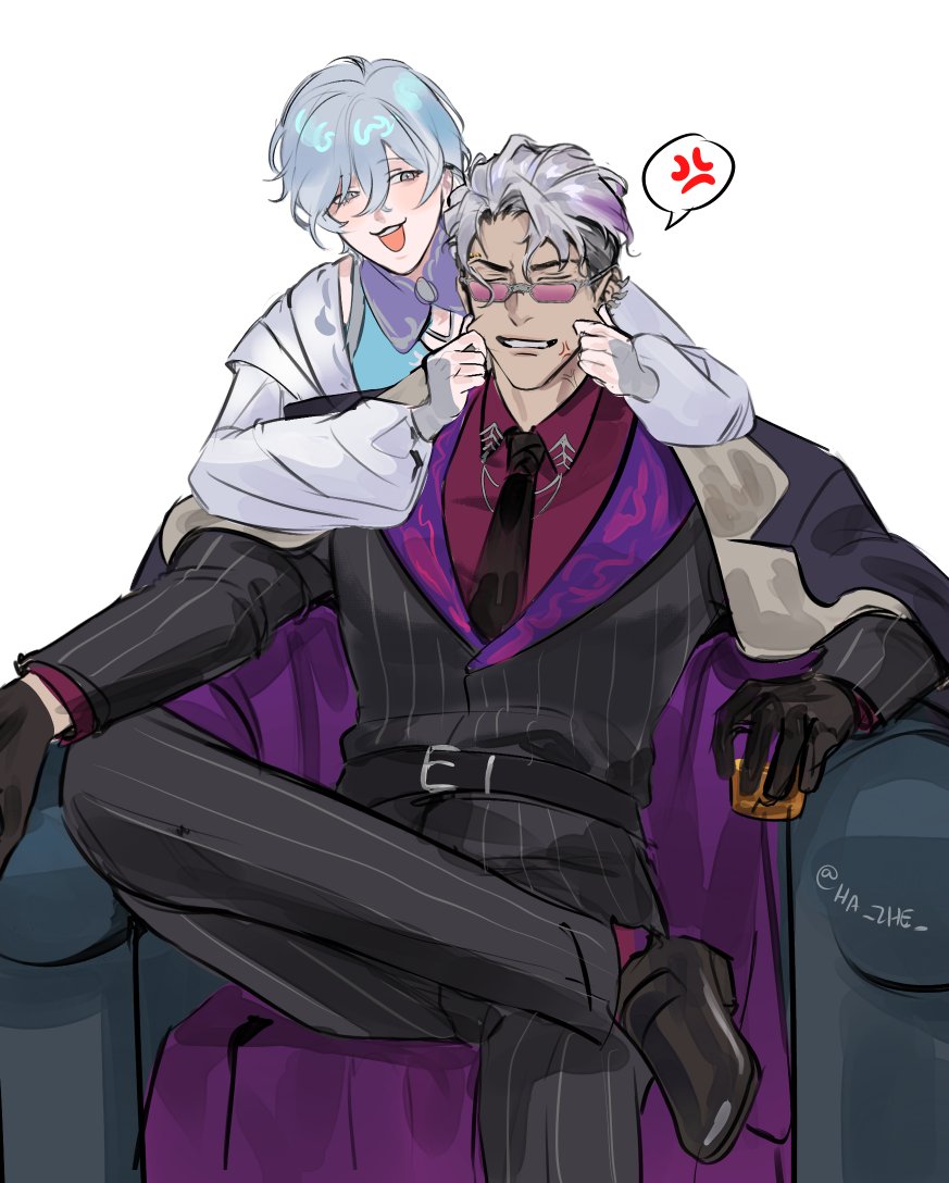 HA_ZHE_'s tweet photo. How to make the scawy mob boss smile

#Vartistry #Canversea https://t.co/AWtiwxNmXD