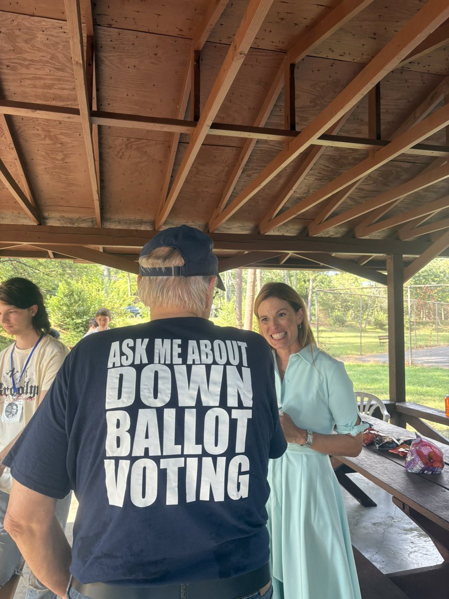 AllisonJRiggs's tweet photo. In 2024, over 180,000 voters cast ballots but did NOT vote in the state supreme court race.  I won by 734 out of over 5.5M votes cast.  On Sunday, I was in Harnett Co. at the Mt. Pisgah Free Will Baptist Church and in Durham County at the Oval Park Neighbors for Democracy meeting talking about our downballot judicial races.  Part of being a good public servant is educating voters about your branch of government!