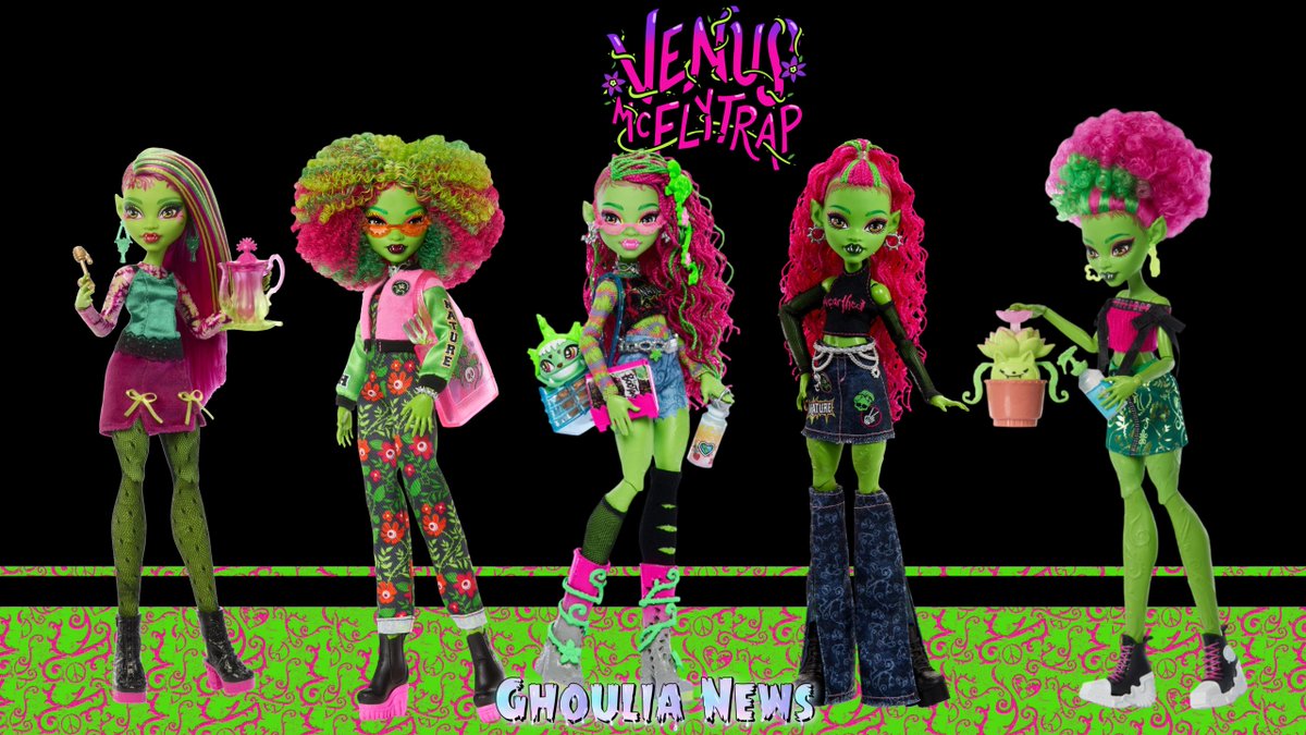ghoulia_news's tweet photo. DONA DA G3??!!
Com apenas 5 bonecas a Venus da 3° Geração de Monster High já é uma das favoritas do público!
Qual a que você gostou mais? https://t.co/A48Rg7RNNR