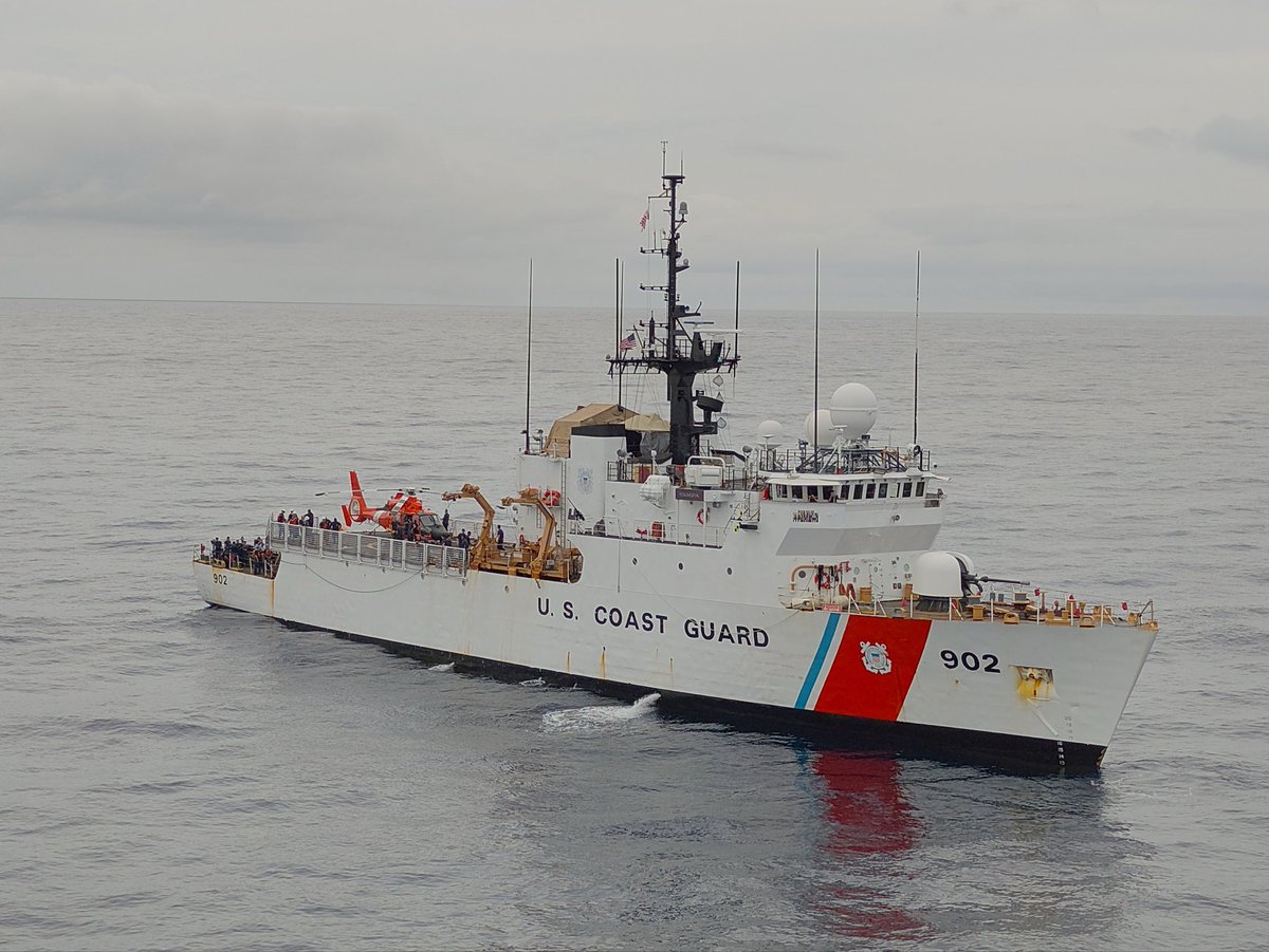 DHSgov's tweet photo. OVER 260,000 TOTAL POUNDS OF COCAINE SEIZED IN OPERATION PACIFIC VIPER.

Over the course of six days in the Eastern Pacific, the @USCG Cutter Tampa seized more than 25,000 pounds of cocaine in three interdictions, bringing the total amount of cocaine seized in Operation Pacific Viper to more than 260,000 pounds.

Under the leadership of President Trump and @SecMullinDHS, we will continue to defeat the narco-terrorists and stop the flow of deadly drugs into our country.