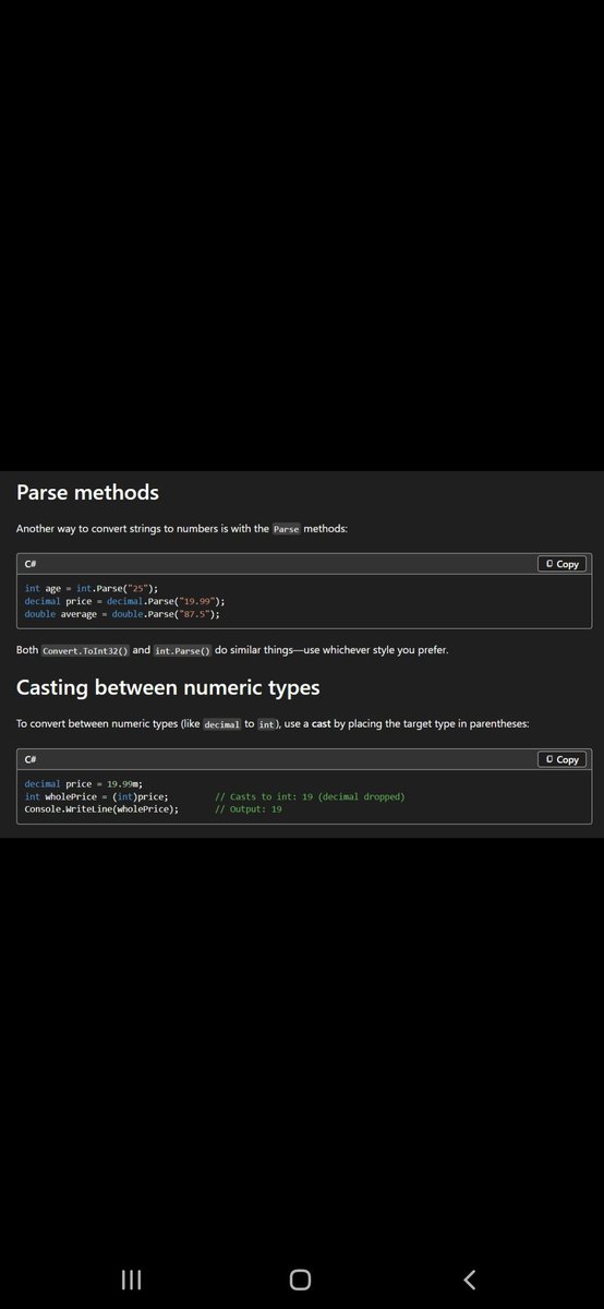 Dororo1425's tweet photo. Day 7 of #120daysPhoenixarc by @siamjuit

- learned conversion  of data types

-parse method 

-casting between numeric types https://t.co/PYkpVW3isy