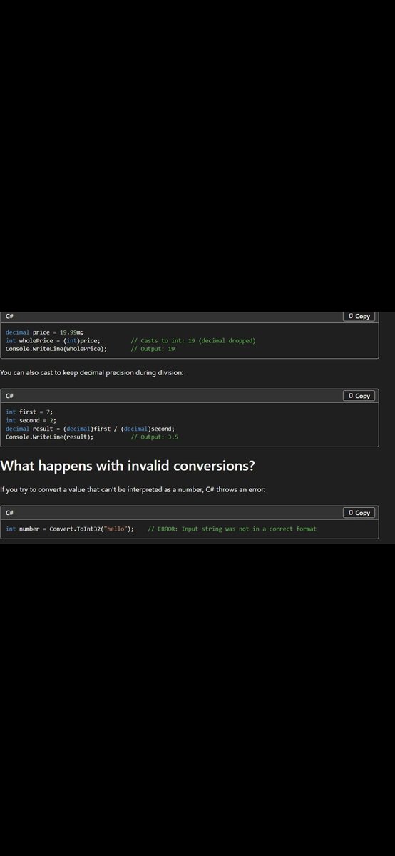 Dororo1425's tweet photo. Day 7 of #120daysPhoenixarc by @siamjuit

- learned conversion  of data types

-parse method 

-casting between numeric types https://t.co/PYkpVW3isy