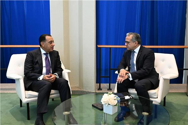 yousranouredine's tweet photo. استقبل الدكتور مصطفى مدبولي، رئيس مجلس الوزراء، الدكتور خالد العناني، المدير العام لمنظمة الأمم المتحدة للتربية والعلم والثقافة (اليونسكو)، بمدينة نيويورك، بالولايات المتحدة الأمريكية، وذلك على هامش مشاركته في اجتماعات الدورة الحادية والثمانين للجمعية العامة للأمم المتحدة،. https://t.co/V4BEvJv4JY