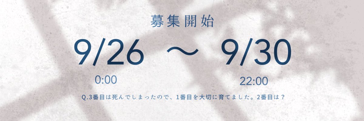 morgue_RNP's tweet photo. ☑︎ 募集開始

さあ、朝が来る。
愛される準備だけはいつだって出来ている。 https://t.co/zcZGyrf3O9