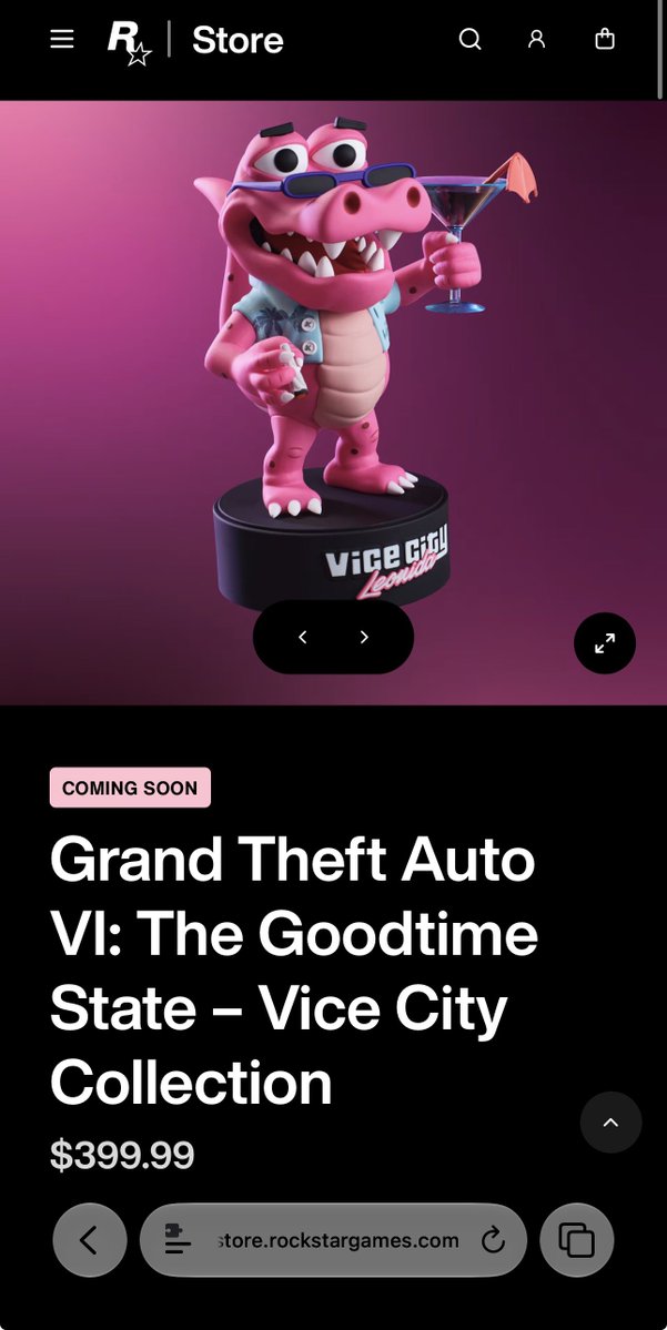 Junksterrr's tweet photo. @RockstarGames $400 for an ugly statute and some cheap hats and a shot glass and no game included is insane. Will pass ✌️ https://t.co/RdGP4MT26M