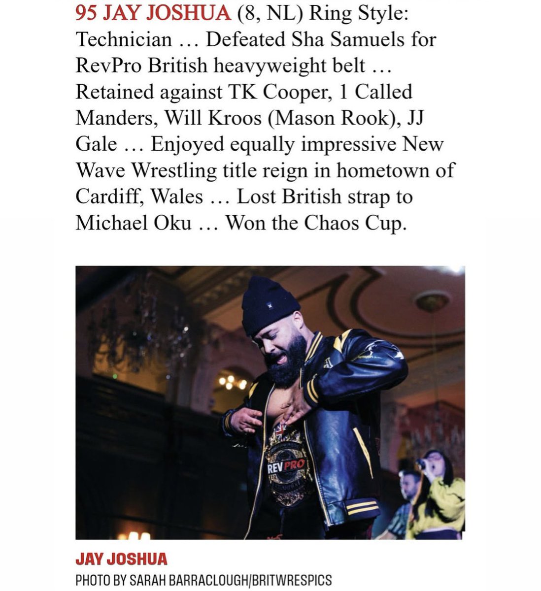 JayJoshua_pro's tweet photo. PWI Debut 

Top 100

Bless up 

Say Less. https://t.co/dFM0ccVT2n