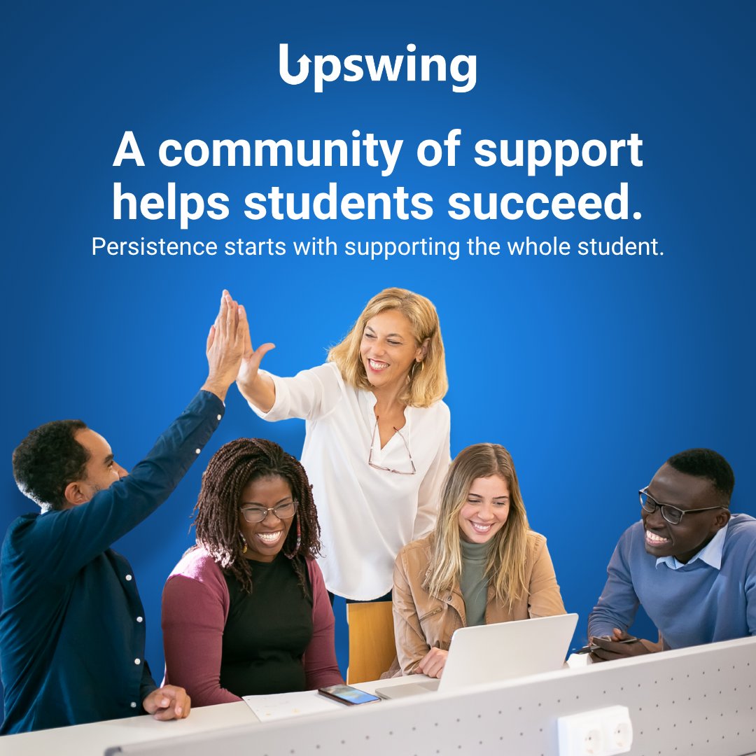 upswing's tweet photo. Food, housing, transportation, caregiving, and financial challenges can make it harder for students to stay enrolled.

Upswing helps institutions connect students to resources that support the whole student.

Learn more: https://t.co/bVcHhKawFV

#Upswing #HigherEd https://t.co/v1v6gD0fBE