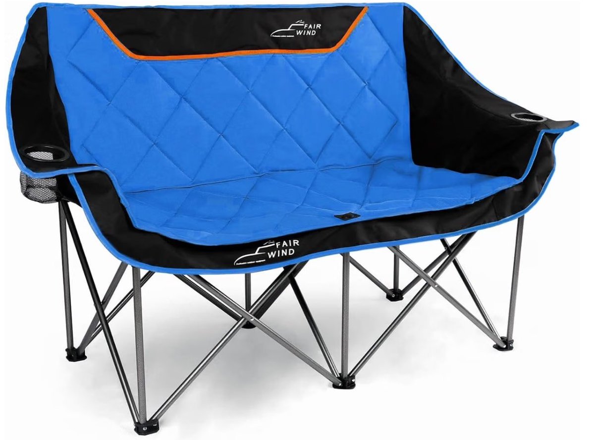 dragonbloggers's tweet photo. Double the Comfort, Double the Adventure-FAIR WIND Oversized Fully Padded Camping Chair Folding Loveseat-Get it Here 👉 https://t.co/E3kAqOcHhn #ad #fairwind #camping #football #gameday #outdoors #folding #chair #loveseat #padded #relax #adventure https://t.co/LWDIpjotZs