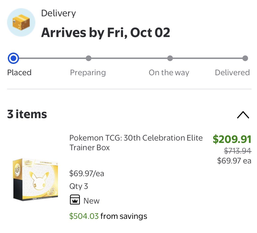 POKEMONAIBOT's tweet photo. WALMART 30TH CELEBRATION DRAWING RESULTS ARE STARTING TO GO OUT 🚨

Keep an eye on your email! Winners from yesterday’s drawings are beginning to be selected, with more results likely rolling out over the next few hours.

Check here: https://t.co/SFtRxkPDRO

Let us know if you scored! 👀

#WalmartPartners #Ad