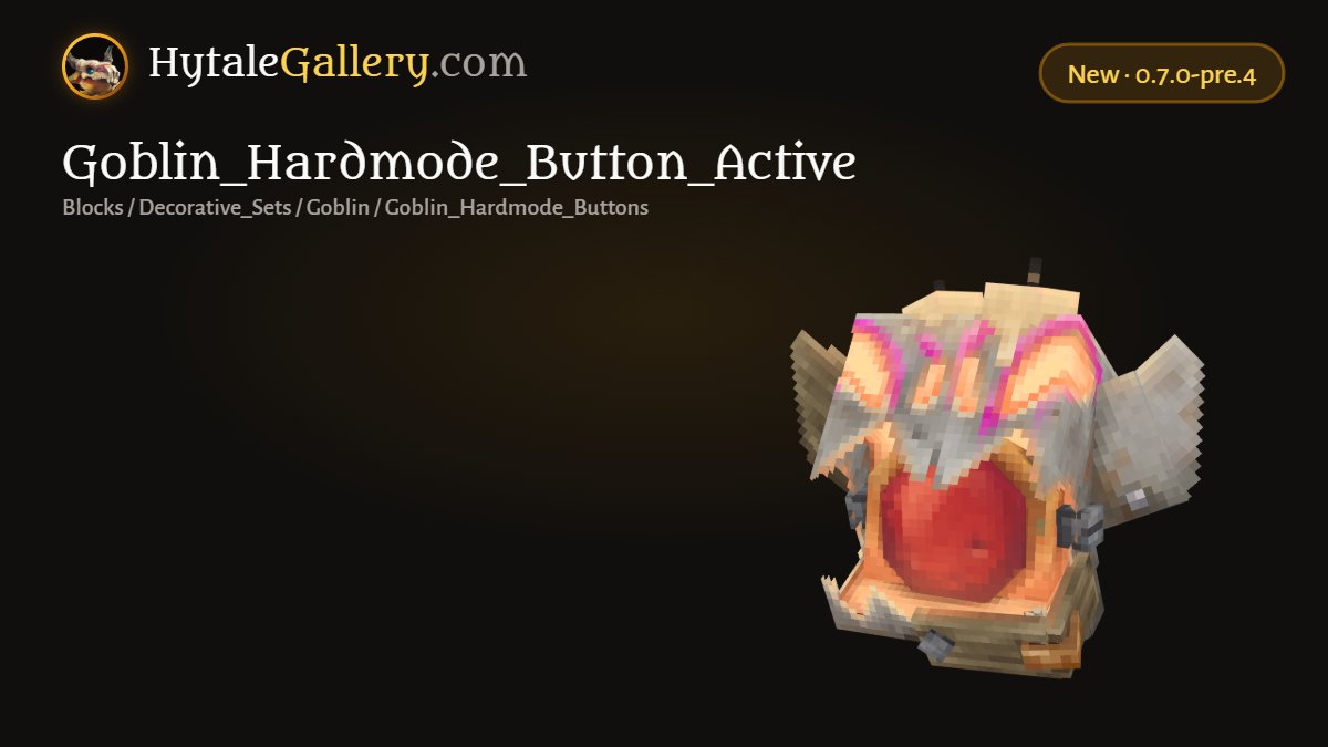 HytaleGallery's tweet photo. The button that @Simon_Hypixel  will never press

#Hytale 
https://t.co/04CQumF4eH https://t.co/ll9HbEgcff