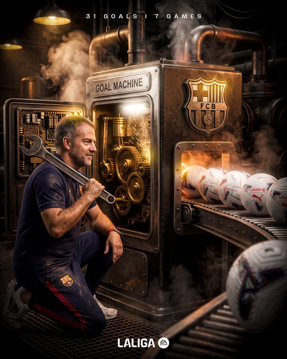 LaLigaEN's tweet photo. The machine is running 🔥 https://t.co/rNXfwpTlQw