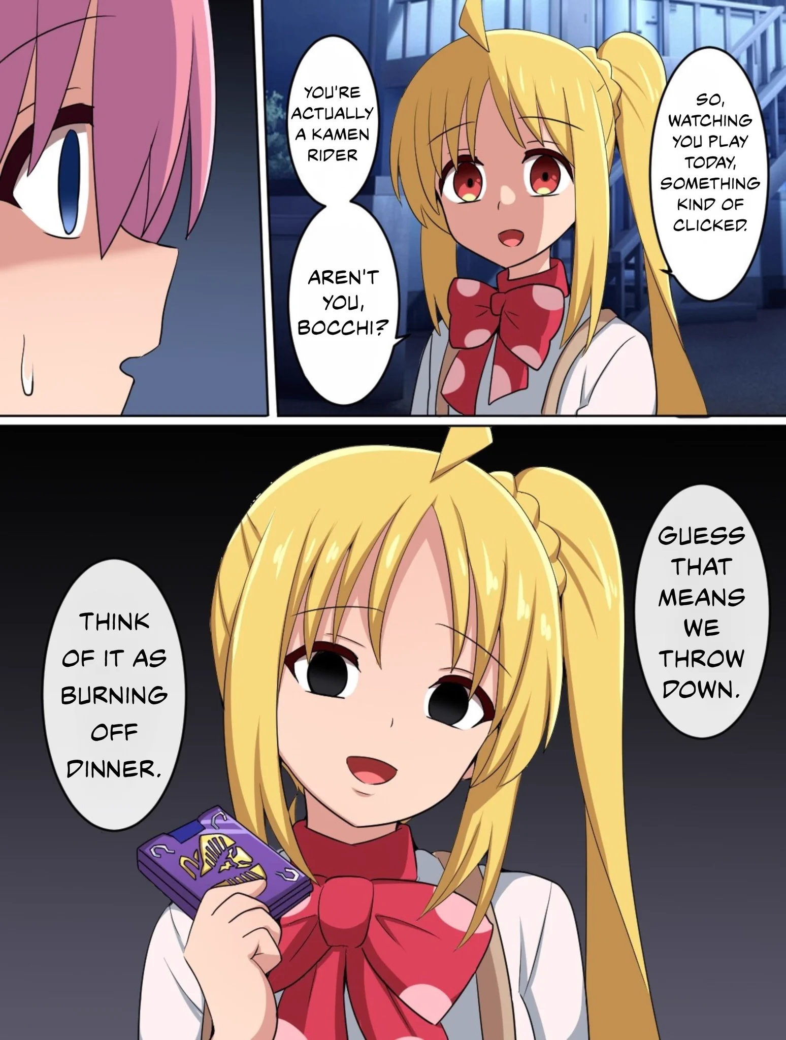 Espy в X: „Bocchi the Rock: Bocchi-chan identity get exposed! by