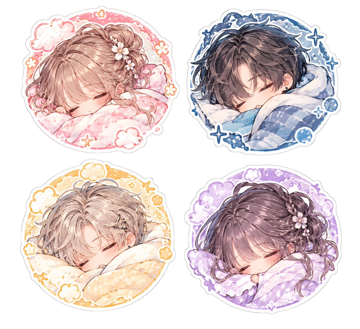 m_a__iit's tweet photo. 布団とミニキャラver.
おやすみなさい💫
#AIイラスト  #フリーアイコン https://t.co/g2UUetWvrU