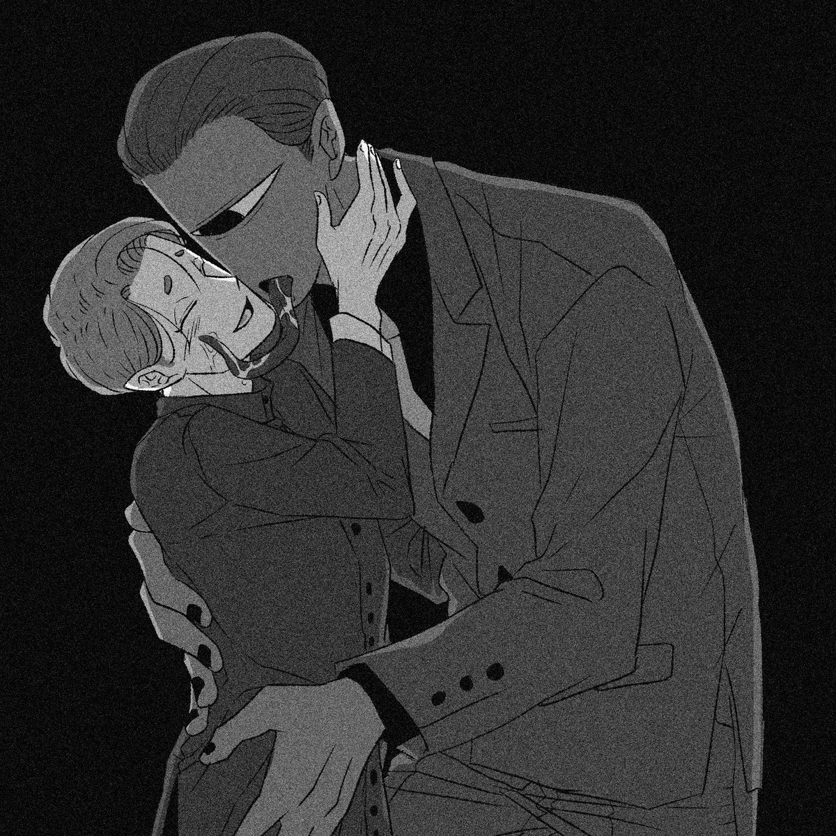 xsdqke's tweet photo. 糸目と単眼

#oc 
#創作bl https://t.co/Iy2NeL0R66