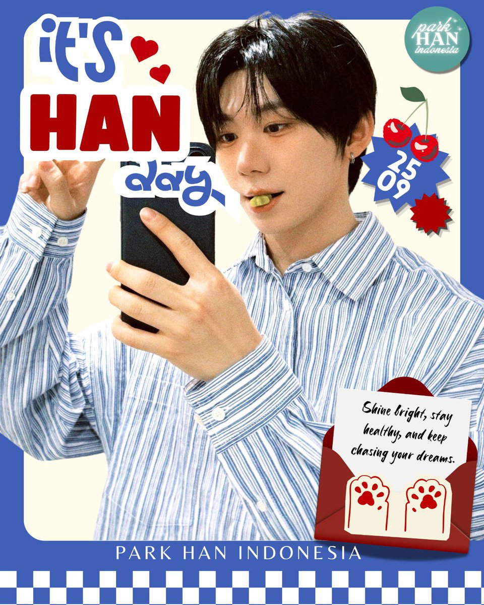 ParkHanIDN's tweet photo. 💙 It’s Han Day! 🎉
Semoga Han selalu sehat, bahagia, dan terus mengejar semua impiannya. Terima kasih sudah terus bersinar dengan caramu sendiri. Happy Birthday, Han! 🥰✨

HAPPY HANMAZING BIRTHDAY
#AChapterCalledParkHan
#대박한생일 https://t.co/cAo7CkkJT7