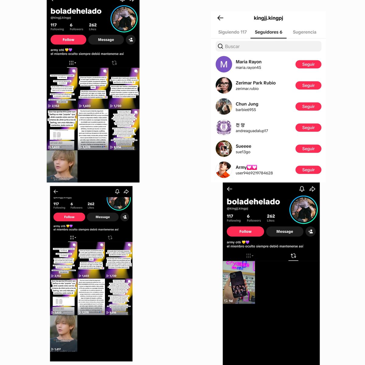 libravirgoduo's tweet photo. the first accs are literally all taekookers who tf u're fooling? &amp; the second ss is a random woman lol
The real question here how yall found this post out of nowhere from a new acc?? 
And talking about daily dts then check jm report acc, stfu and blame tkkrs for this mess https://t.co/7SwAQcVIm3