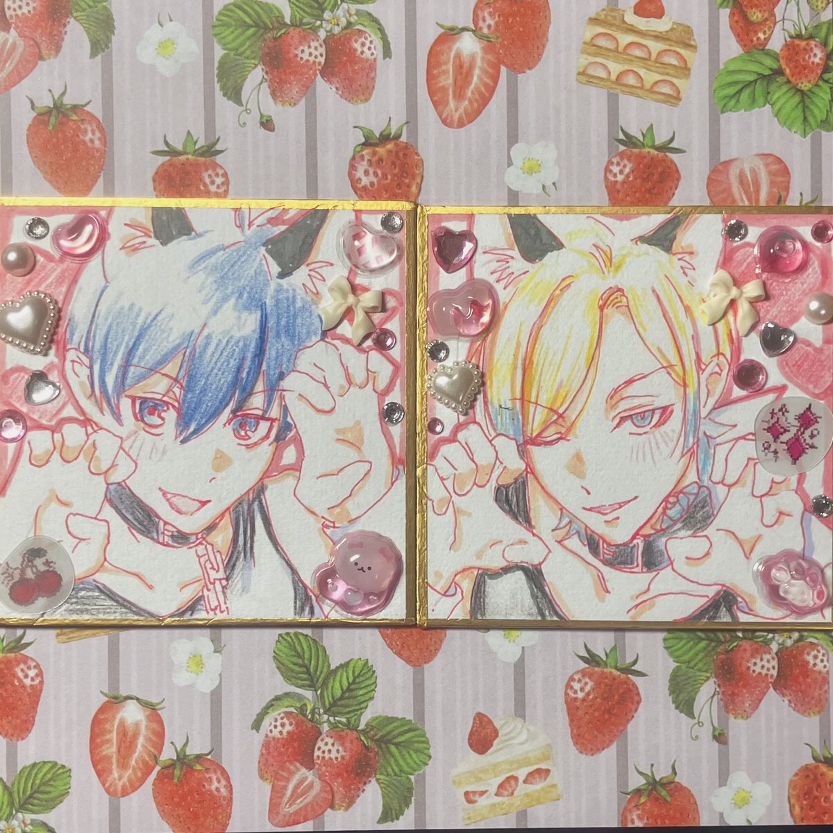 copykakashibest's tweet photo. これはガタケットで出す萌え萌えiski色紙 https://t.co/5T3vtZw4TU