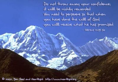 justwally48's tweet photo. Do not throw away your confidence; it will be richly rewarded. You need to persevere so that when you have done the will of God, you will receive what he has promised. — Hebrews 10:35-36 https://t.co/93bhua9gjT