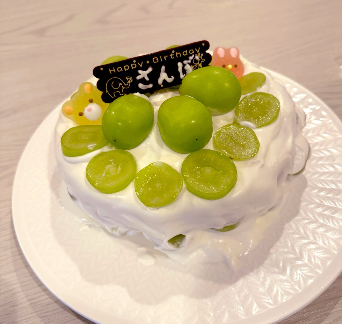 tko_ONAIR's tweet photo. ✨️🎂さんぼ誕生日おめでとうSPECIALケーキ🐈‍⬛✨️ https://t.co/5wV5qMBdU3