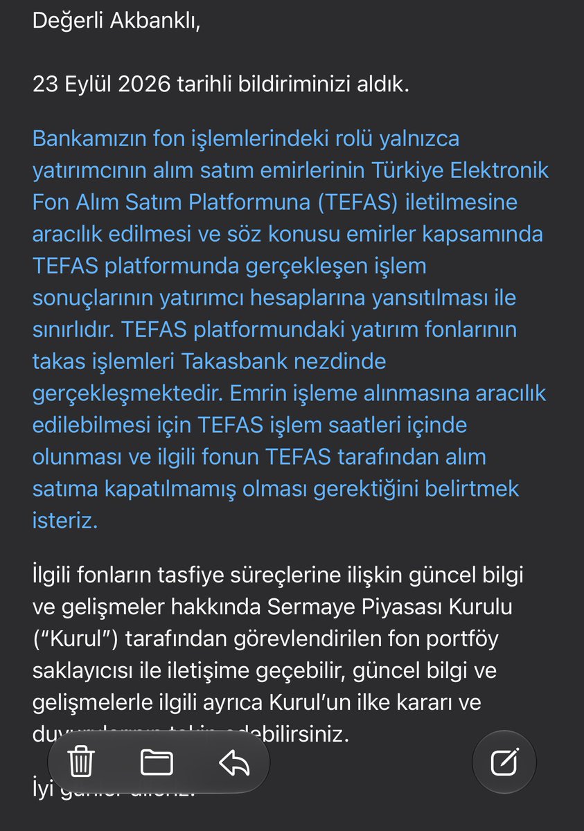 benhakankaya's tweet photo. @KeremSerindere1 @spkgovtr Albankın cevabı @KeremSerindere1 https://t.co/kbG81z4dHQ