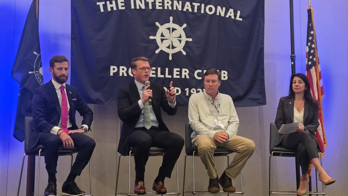 americanpandi's tweet photo. When it comes to strengthening U.S. maritime capacity, where are we and how are we making progress?

#AmericanPandI's @RodeaIoannou moderated a panel on Maritime Infrastructure, Shipbuilding &amp; Industrial Capacity at #IPCC2026.

🔗 https://t.co/byGnVTiUuB https://t.co/ukkNvh4l3B