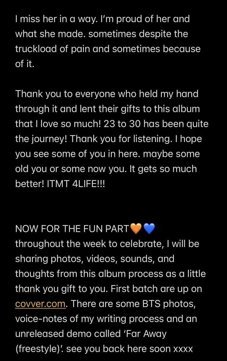 alessiacara's tweet photo. In The Meantime turns 5 today🧡💙
I shared some new pictures, videos, voice-notes, and an old demo on https://t.co/CNrDxRj2K3. will share more this week. thank you for everything. https://t.co/vZOMq3QwcQ
