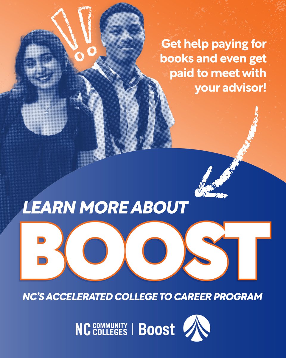 ForsythTechCC's tweet photo. 🚀 Boost is powering North Carolina’s future workforce! Focused on fast-tracking students into high-wage, high-demand careers in biotech, healthcare, engineering, IT, and advanced manufacturing — all aligned with Propel NCworkforce goals.
Start your path to economic mobility and opportunity today.

👉 Click the link to learn more: https://t.co/FJH8IFSvty
