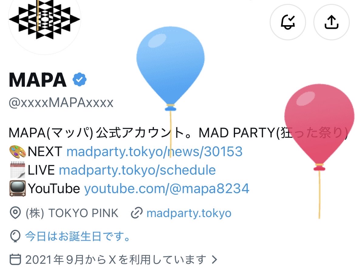 ka2donguri's tweet photo. MAPAちゃん結成5周年おめでと🎈 https://t.co/d4JtAaYDuE