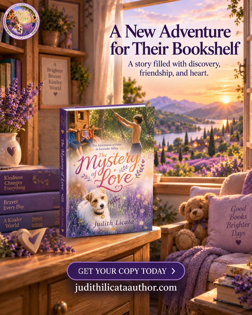 JudithILicata's tweet photo. A new adventure is waiting on the bookshelf. 💜📖

Discover The Mystery of Love, a story of friendship, discovery, kindness, and heart.

👉 https://t.co/hHUF2KavGC

#TheMysteryOfLove #JudithLicata #ChildrensBooks #BookAdventure https://t.co/yVMyAxK5f8