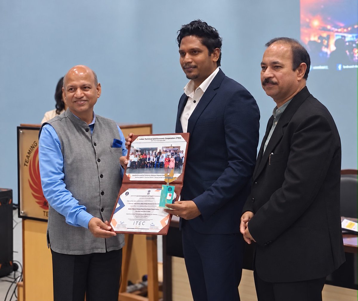 CorrectionsMv's tweet photo. Senior Multimedia Designer Ali Shinan successfully completes the Indian Technical and Economic Cooperation - ITEC training programme, "Media Content Generation Using Latest Digital Tools," at @NITTTR_CHD.

Our Media and PR Team would highly benefit from undertaking this training, especially in this ever-evolving technology era.

We take this opportunity to sincerely thank the @HCIMaldives and the Governmentof India for providing such opportunities to build the professional and technical capacity of our officers and staff.