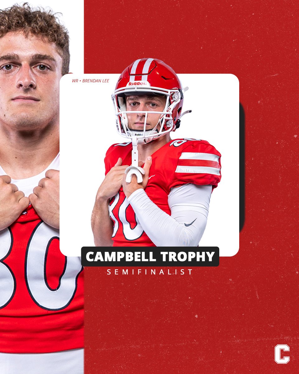 CornellSports's tweet photo. .@BigRed_Football senior Brendan Lee has been named a Semifinalists for the NFF Campbell Trophy. 

Congratulations, Brendan!

#YellCornell 🐻 https://t.co/lIQXeODCvl