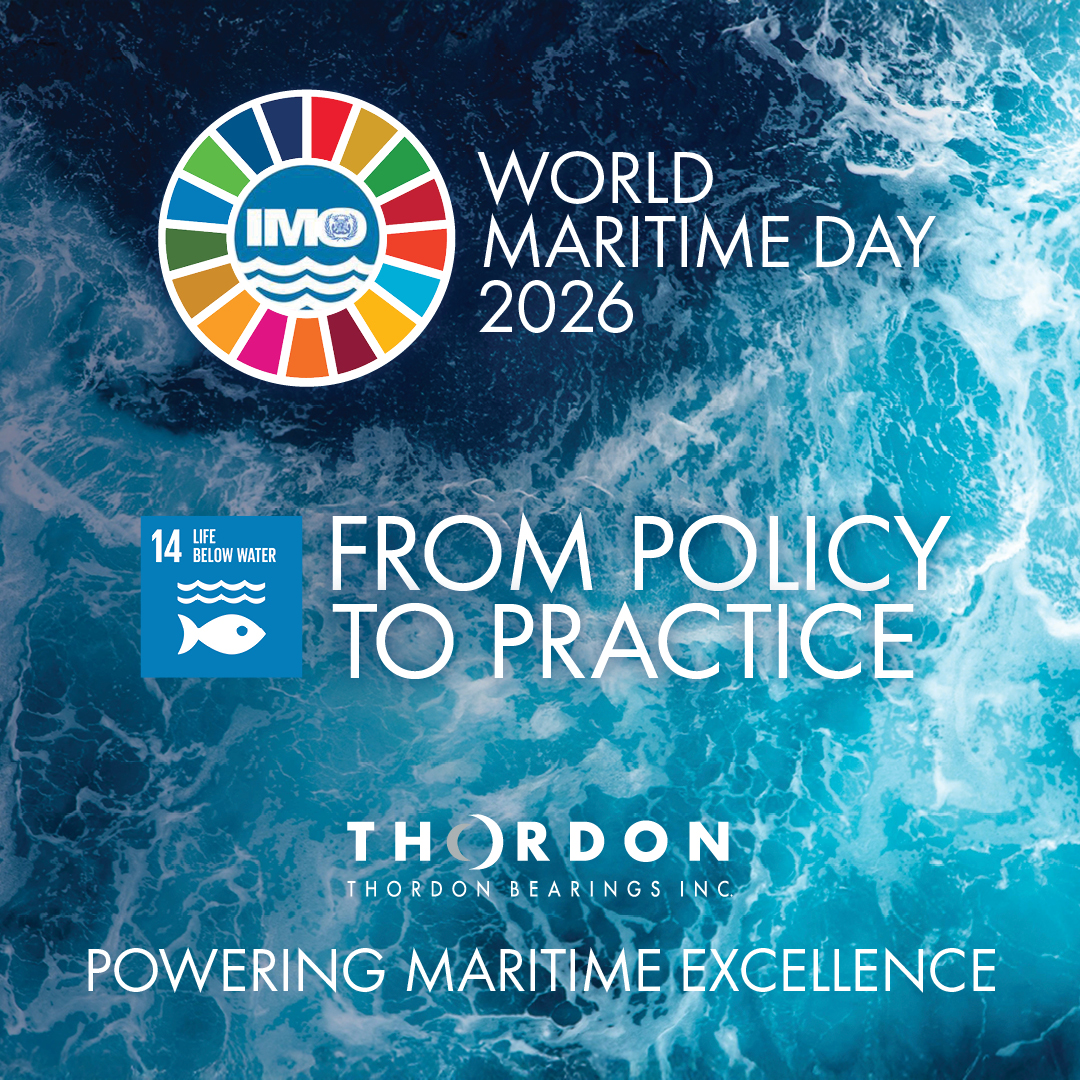 ThordonBearings's tweet photo. This #WorldMaritimeDay, we're putting #MaritimePolicytoPractice, powering maritime excellence with seawater-lubricated bearing & seal solutions that eliminate sterntube oil leakage risks, reduce maintenance and lower operating costs, delivering tangible benefits for all 🌊 @IMOHQ https://t.co/pPekS050Vg