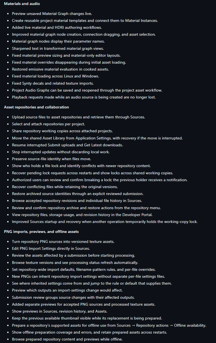 neutanent's tweet photo. Our biggest update so far went live! 
1100+ commits in a MEGA Update 🤯

Just pushed an insane amount of updates to the @sparqworlds Steam Beta users.

Here are the just the highlights 👇 https://t.co/gbmPchUFXD