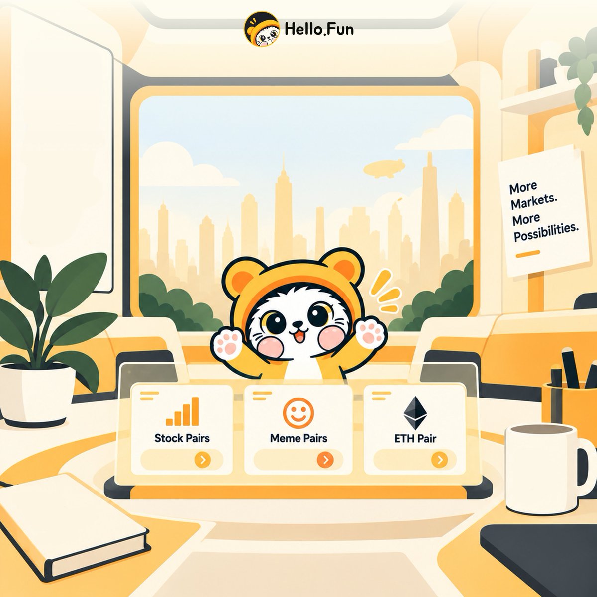 hellodotfunrh's tweet photo. The next launch on @RobinhoodApp won't just be about the token.  

It'll be about what you pair it with.  

$HELLO is building a launchpad where creators get to make that choice.  

Choose differently. Launch with @hellodotfunrh https://t.co/puxl4c3Gim