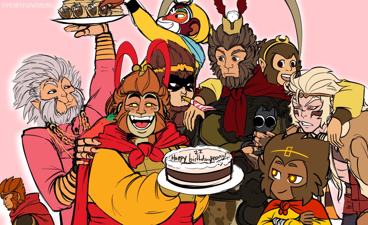 PeonyflowerKing's tweet photo. Today is my birthday, for that I drew myself a gift. The gift of Monkeh man #SunWukong #Wukong #BlackmythWukong #1999Wukong #Havocinheaven #Osp #Overlysarcasticproduction #Heroisback #Nezhareborn #Orv #MonkeyKingreborn #heroisback #MonkeyKing https://t.co/uOKUIeROie
