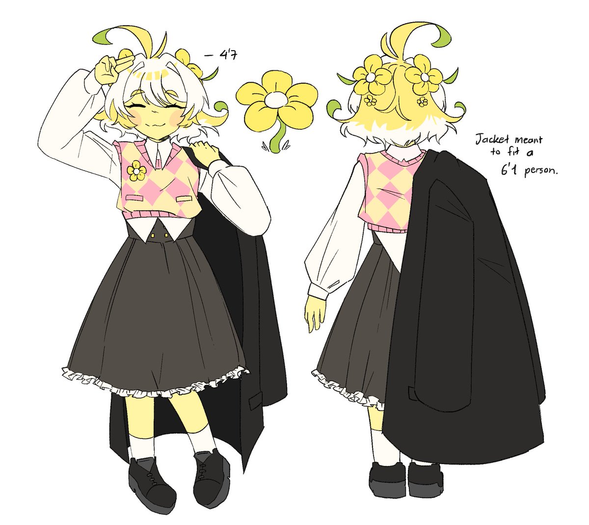 anneangeflower's tweet photo. i drew my sona as flowery once. i still like it it's cool (I am 4'7 irl, and yes I am an adult...) #deltarune #flowery https://t.co/O3CFiiEFT3