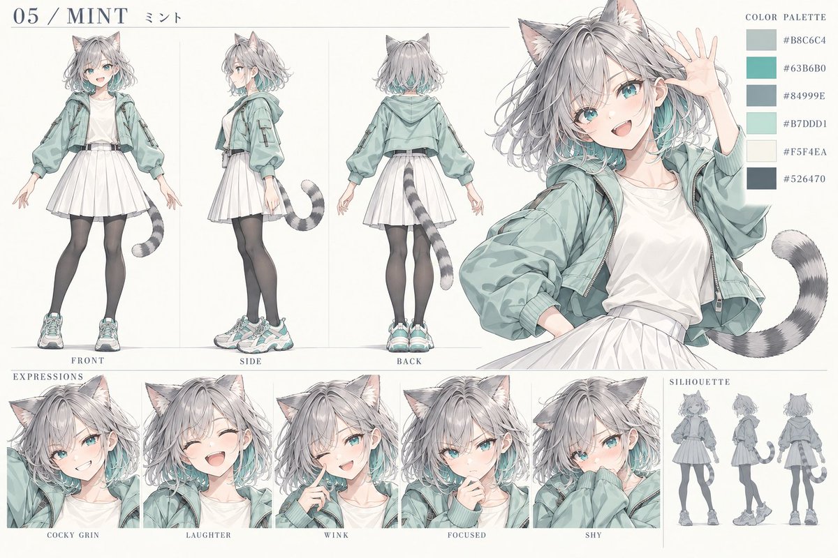 pomerasu's tweet photo. GPT-6 astra で作成。獣人キャラなどは元のケモノに��する理解度が必要なのでaiのガチャは有益だなと感じる。 https://t.co/mpwfx8WsZs