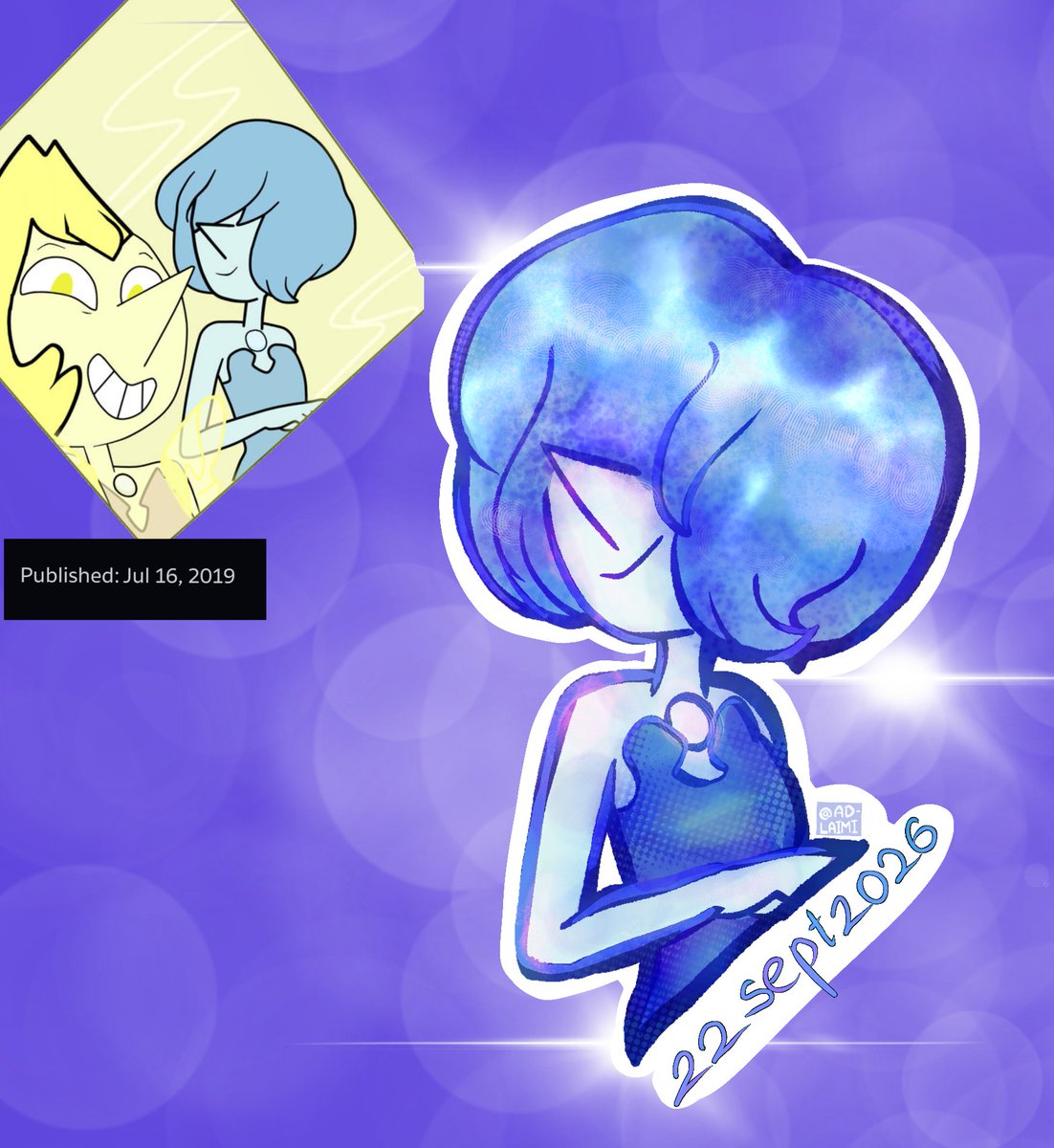 AD_Laimi's tweet photo. Redraw my old art from 2019 Lazy ,but it’s better if I didn’t draw at all.
#steven_universe #blue_pearl #art #drawingeverydaychallenge #fanartㅤㅤㅤㅤ https://t.co/EaMjSYklXJ