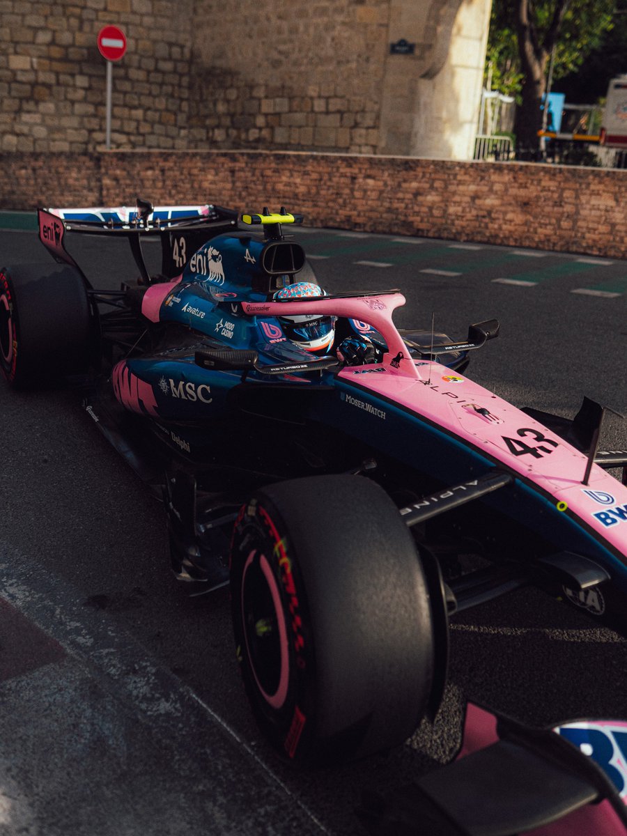 AlpineF1Team's tweet photo. The scenery in Baku is something else 🤩✨ https://t.co/HRokcDs5Cf