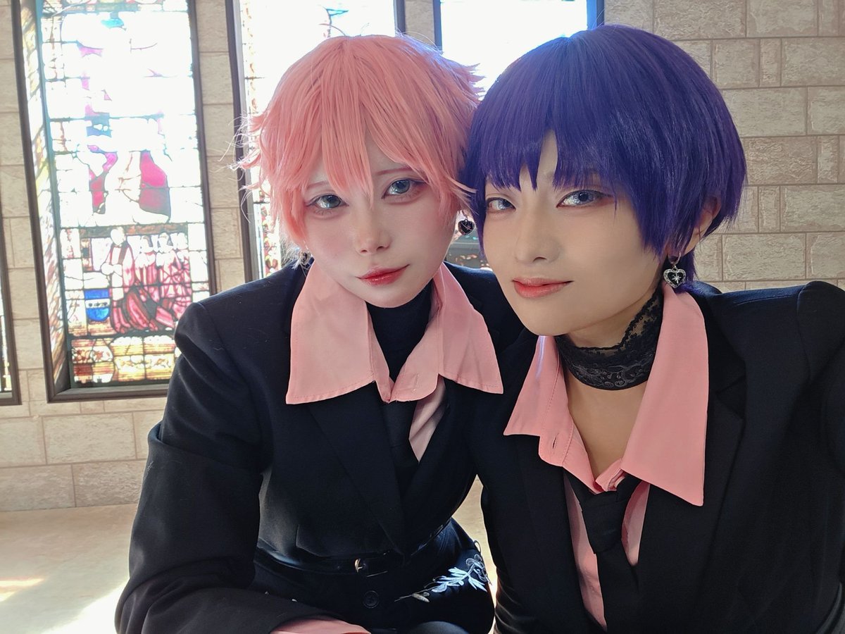 yupimipi0811's tweet photo. ⚠️コスプレ
┣¨┣¨おそくほ🐌
ﾋﾞｼﾞｶﾌﾟ併せ🩷💜
とぉるちゃんの🎞くんと色恋❤︎してきました💋💕
  #にくきゅうに行ってきました https://t.co/X5RG3gsiMO