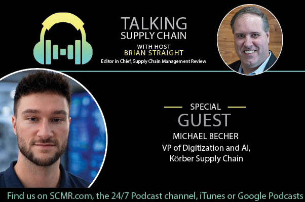 SCMR's tweet photo. Visibility can tell you something has gone wrong, it cannot tell you why.  On the latest episode of Talking Supply Chain, Michael Becher, Vice President of Digitalization and AI at Körber Supply Chain, explains how using AI to close that execution gap.
https://t.co/uWsA6T3QaX https://t.co/mQVmtmqDLM