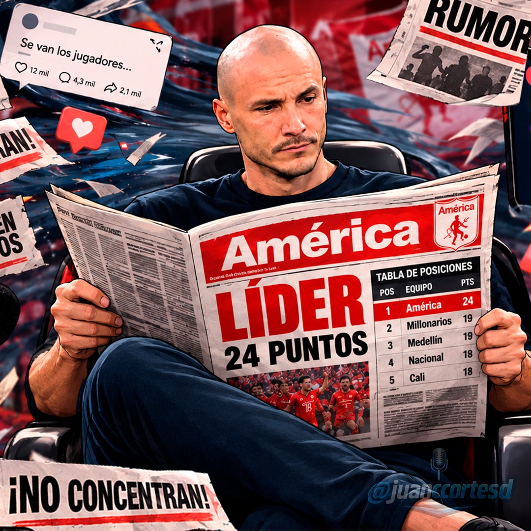 juanccortesd's tweet photo. El rumor de hoy es que América sigue siendo líder. https://t.co/RWgU6culdq