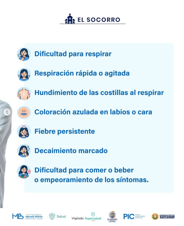 ESEHMB's tweet photo. 🚨🫁 ¡Reconoce los signos de alarma de una IRA!
⚠️ Dificultad para respirar, respiración rápida, labios azulados, fiebre persistente, decaimiento o empeoramiento de los síntomas.
🩺 ¡No esperes! Ante estas señales, acude de inmediato al servicio de salud. 💙
#SignosDeAlarma #IRA https://t.co/NxAZpKCPFn