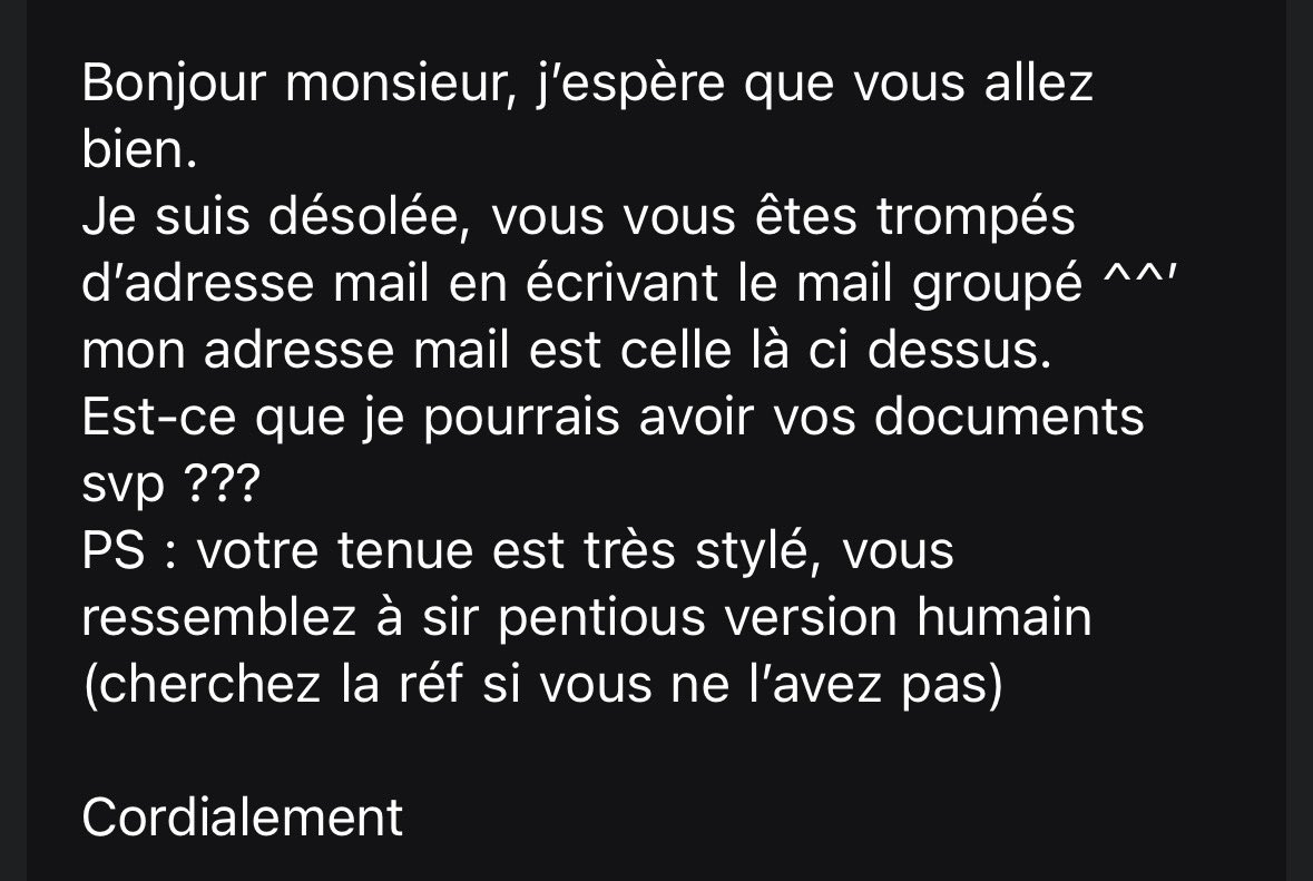 cocazerobuzz's tweet photo. Je vous jure j’ai eu l’audace d’envoyer ca a mon prof https://t.co/awf1HUMoFc