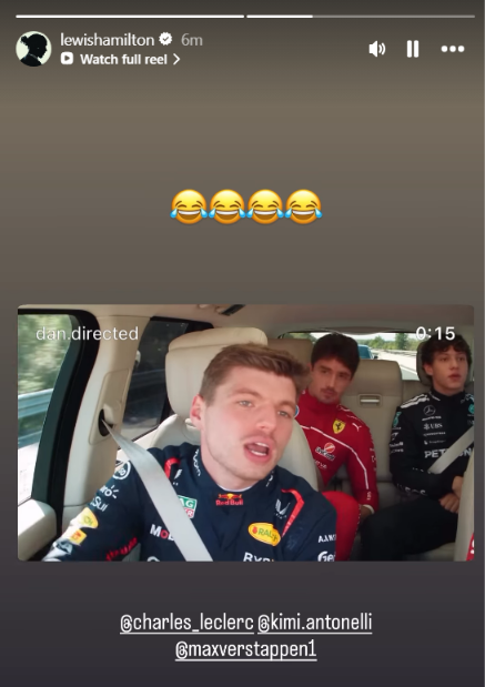 leclercsletters's tweet photo. things i never expected to see lewis sharing (and tagging charles, max and kimi too) 😭😭😭???? https://t.co/vN82d94aON